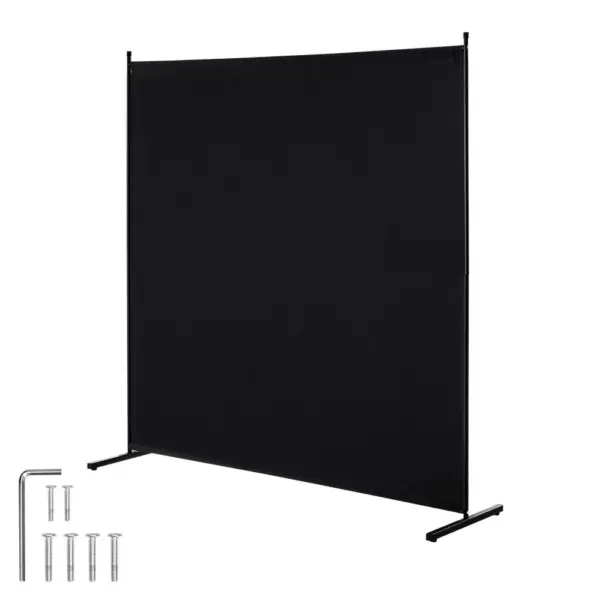 VEVOR Room Divider Black Fabric & 1-Panel product image 1