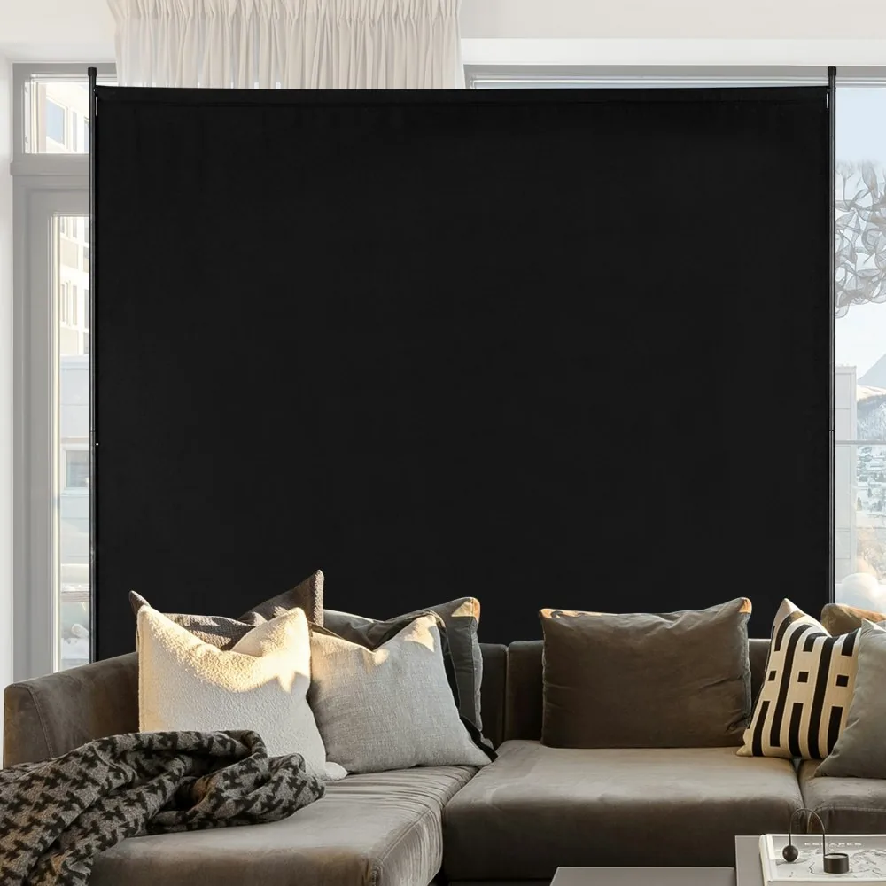 VEVOR Room Divider Black Fabric & 1-Panel product image 8