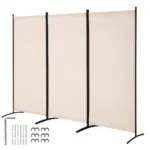 VEVOR Room Divider Beige Fabric & 3-Panels product image 1