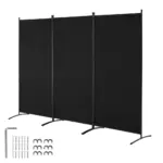 VEVOR Room Divider Black Fabric & 3-Panels product image 1