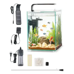 VEVOR Fish Tank Aquarium Square & 5 gal product image 1