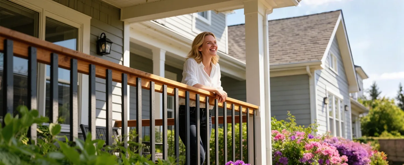 VEVOR 29.5 in Galvanized Steel Deck Balusters 61 Pack Black Porch
