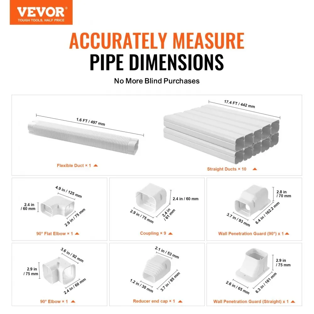 VEVOR line set cover installed on outdoor AC wall
