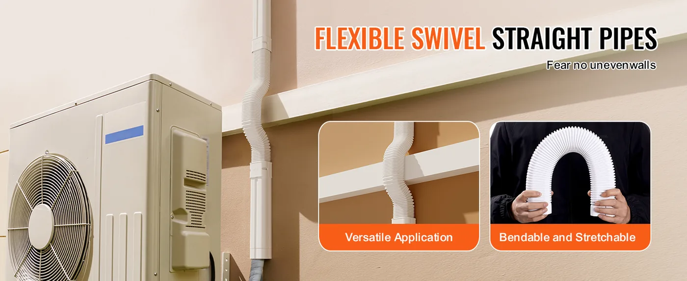 VEVOR line set cover protecting heat pump refrigerant lines