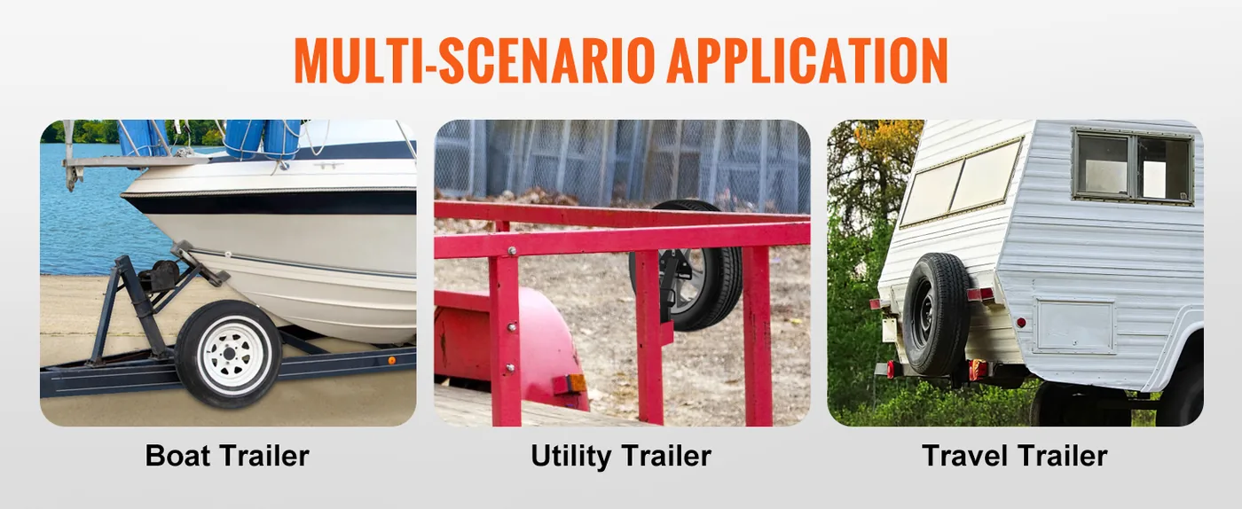 VEVOR Trailer Spare Tire Carrier 160 LBS Universal Fit 160 lbs capacity detail 4