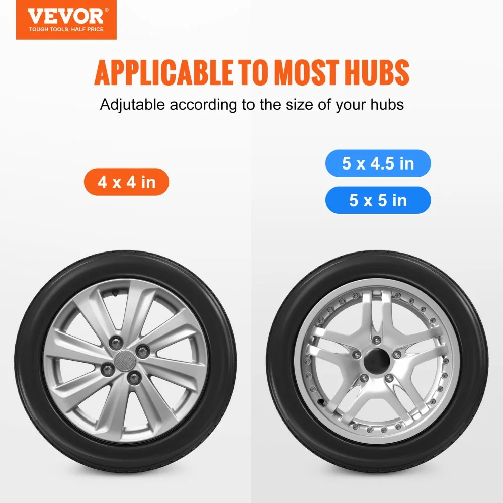 VEVOR U-Bolt Spare Tire Carrier 160 LBS with Lock in use