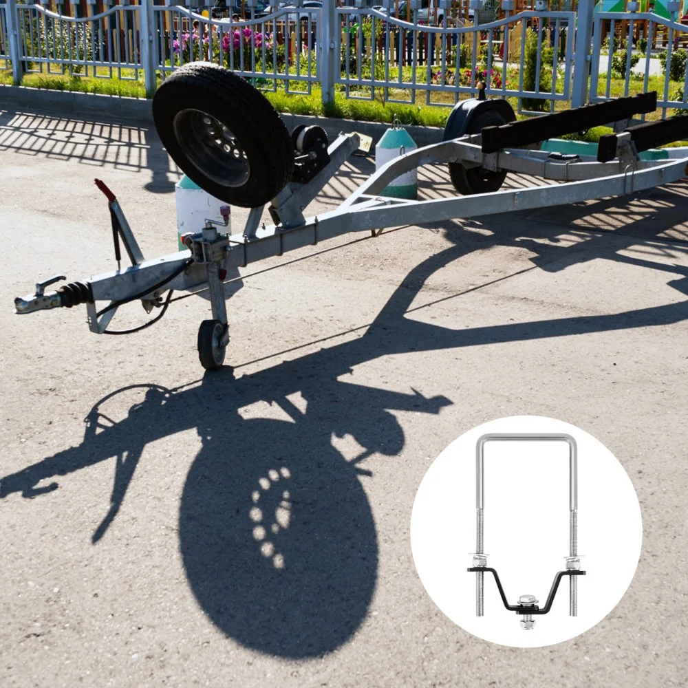 VEVOR U-Bolt Spare Tire Carrier 160 LBS with Lock installation