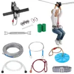 VEVOR Zipline Kit for Kids and Adult Stainless steel 160 ft product image 1
