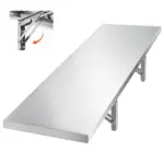 VEVOR 12 x 48 inch stainless steel wall shelf hero image