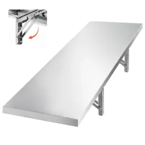 VEVOR 12 x 48 inch stainless steel wall shelf hero image