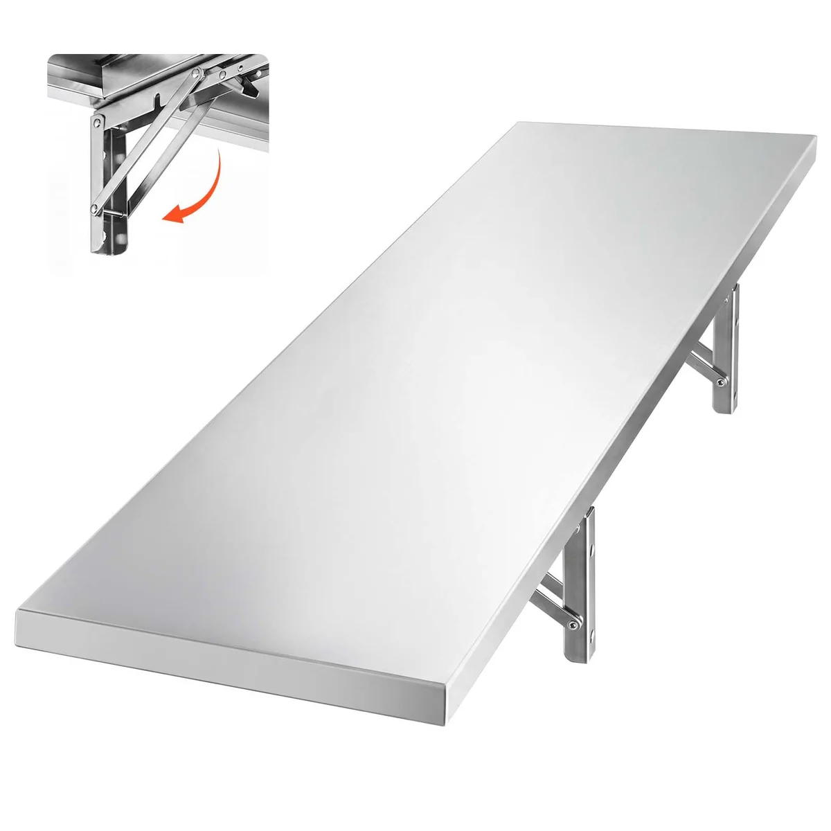VEVOR 12 x 48 inch stainless steel wall shelf hero image