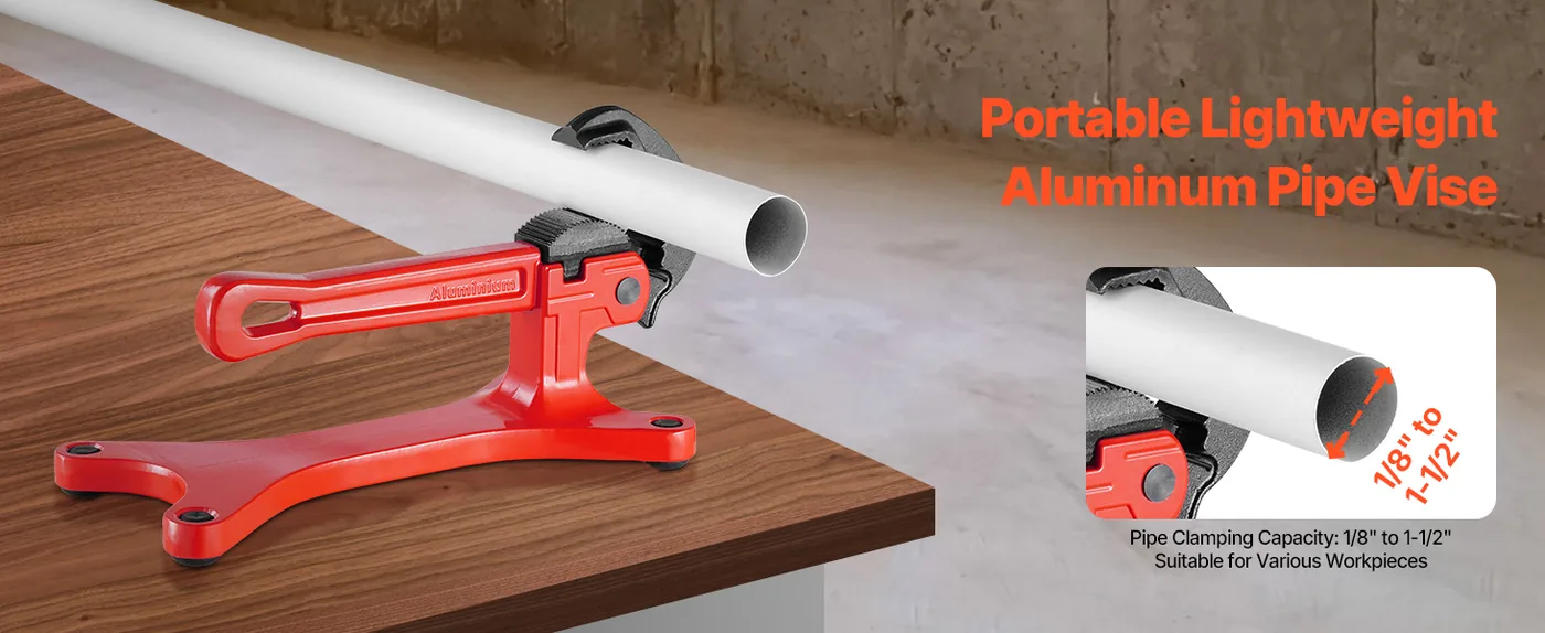 VEVOR portable pipe vise for onsite plumbing