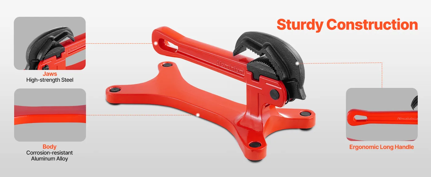 VEVOR pipe vise clamping 1/8 to 1-1/2 inch pipe