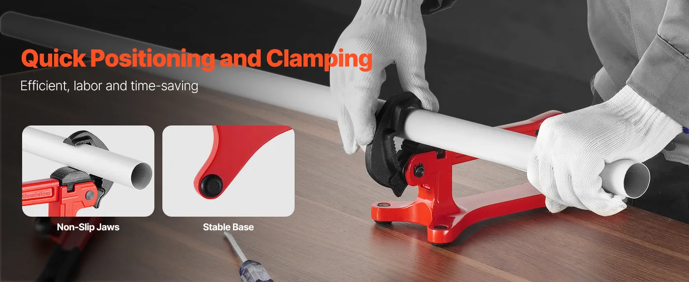 VEVOR aluminum pipe vise durable lightweight frame