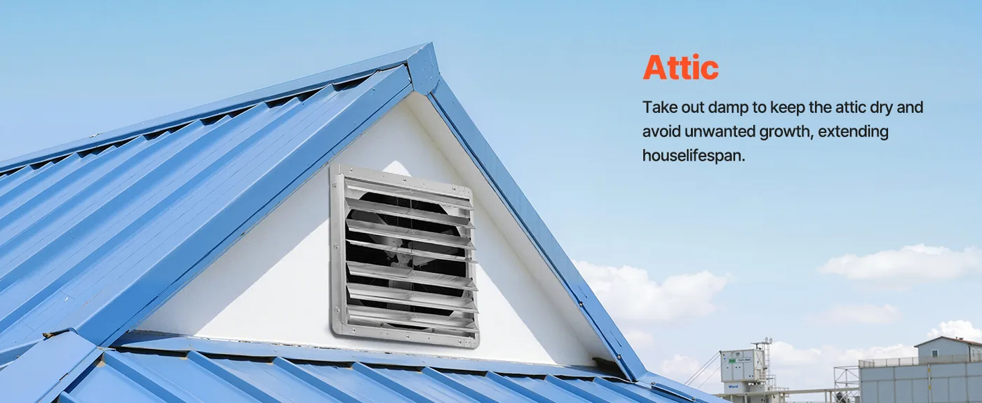 VEVOR 30 inch Shutter Exhaust Fan 30 inch/Fan Only Attic