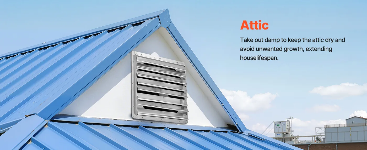 VEVOR 36 inch Shutter Exhaust Fan 36 inch/Fan Only Attic