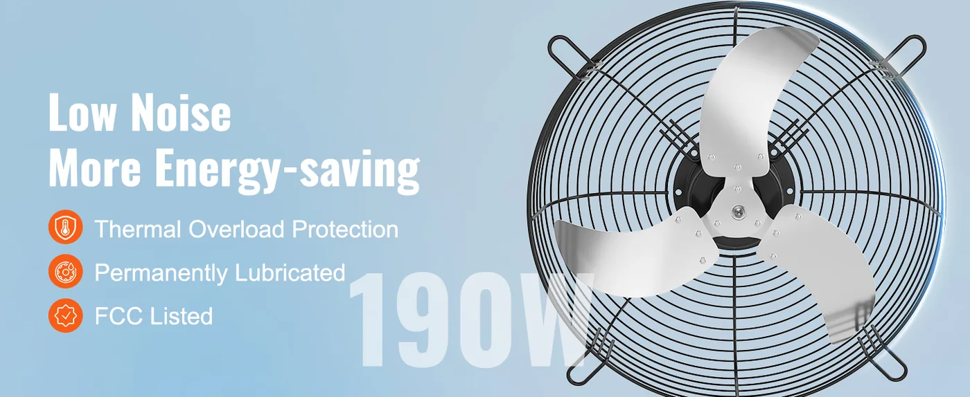 VEVOR 24'' Shutter Exhaust Fan 24 inch Fan Only feature 1
