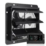 VEVOR Shutter Exhaust Fan 10 inch With Temperature Humidity product image 1