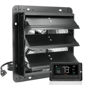 VEVOR Shutter Exhaust Fan 12 inch With Temperature Humidity product image 1