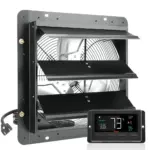 VEVOR Shutter Exhaust Fan 14 inch With Temperature Humidity product image 1