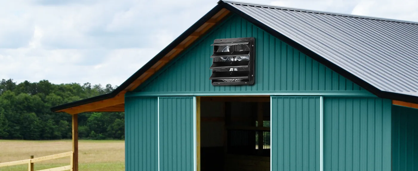 VEVOR Shutter Exhaust Fan 16 inch With Temperature Humidity Shed/Barn