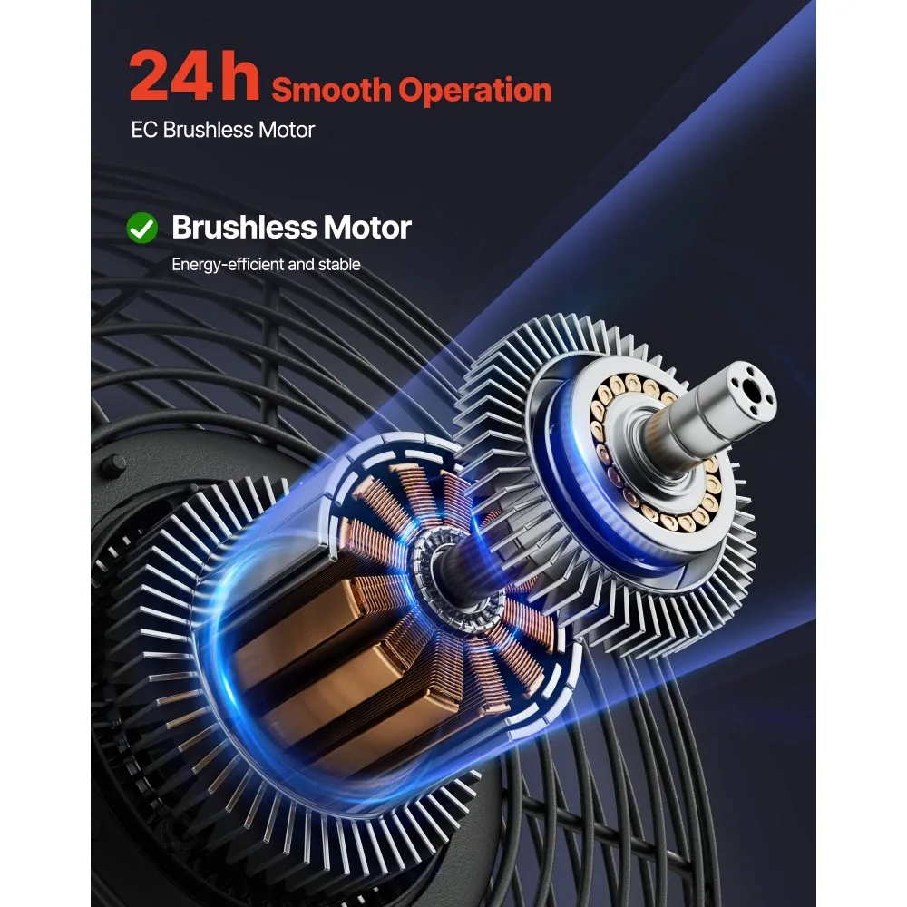 VEVOR shutter exhaust fan smart controller