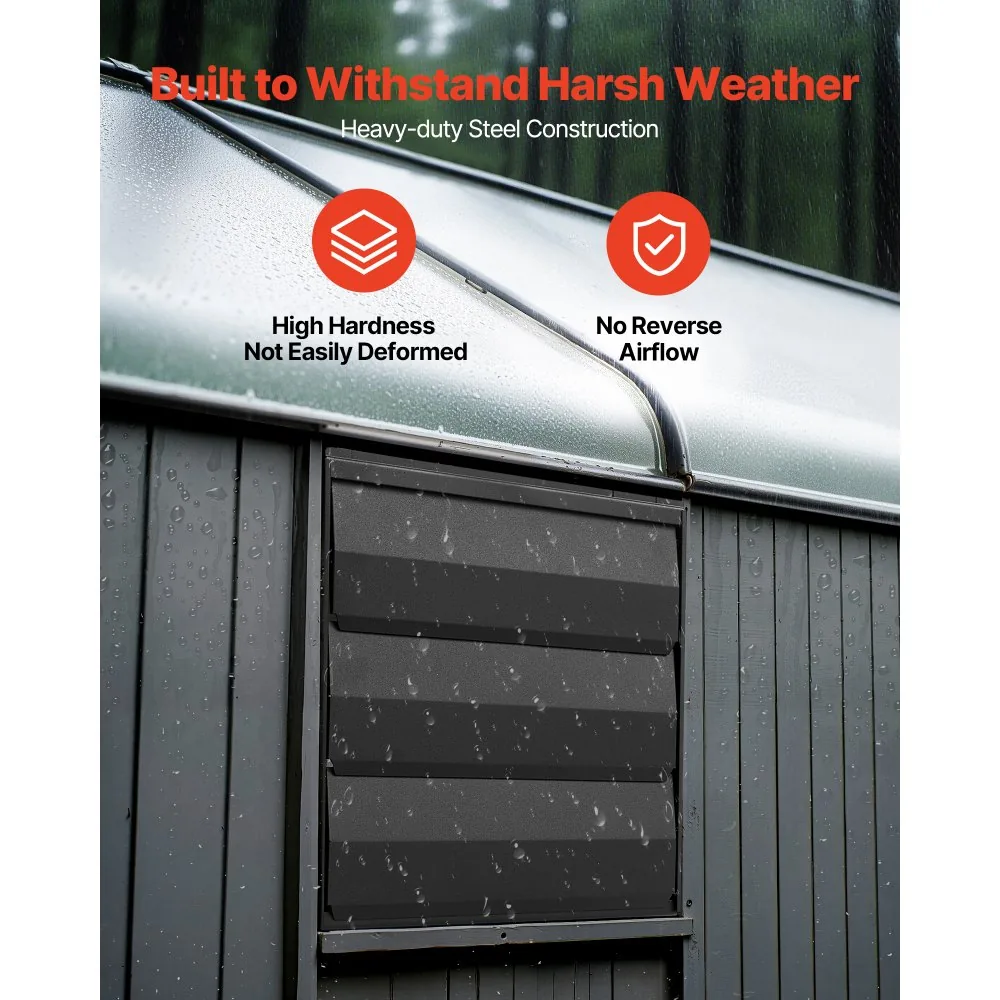 shutter exhaust fan automatic louvers close up