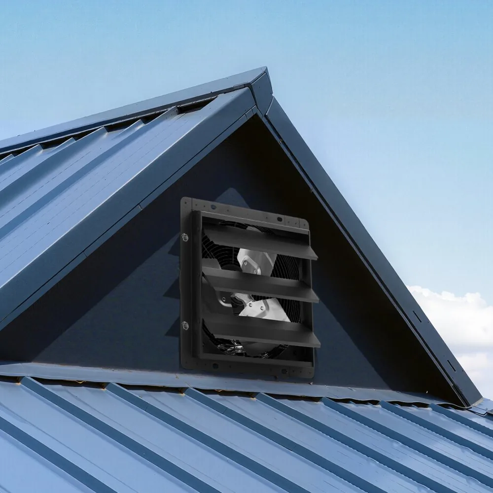 shutter exhaust fan wall mount installation