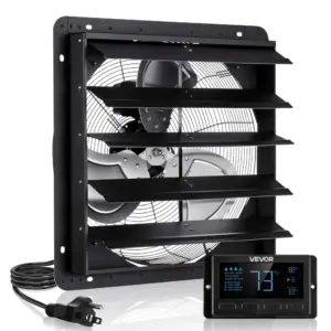 VEVOR 20 inch shutter exhaust fan front view