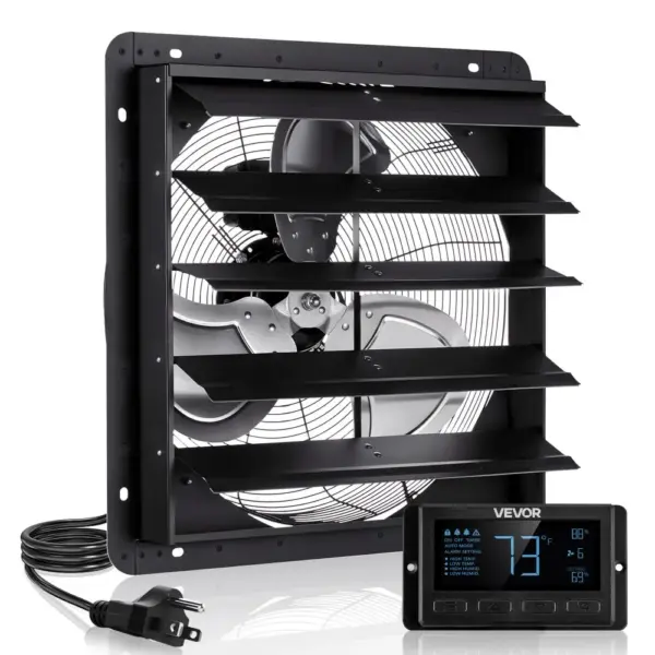 VEVOR 20 inch shutter exhaust fan front view
