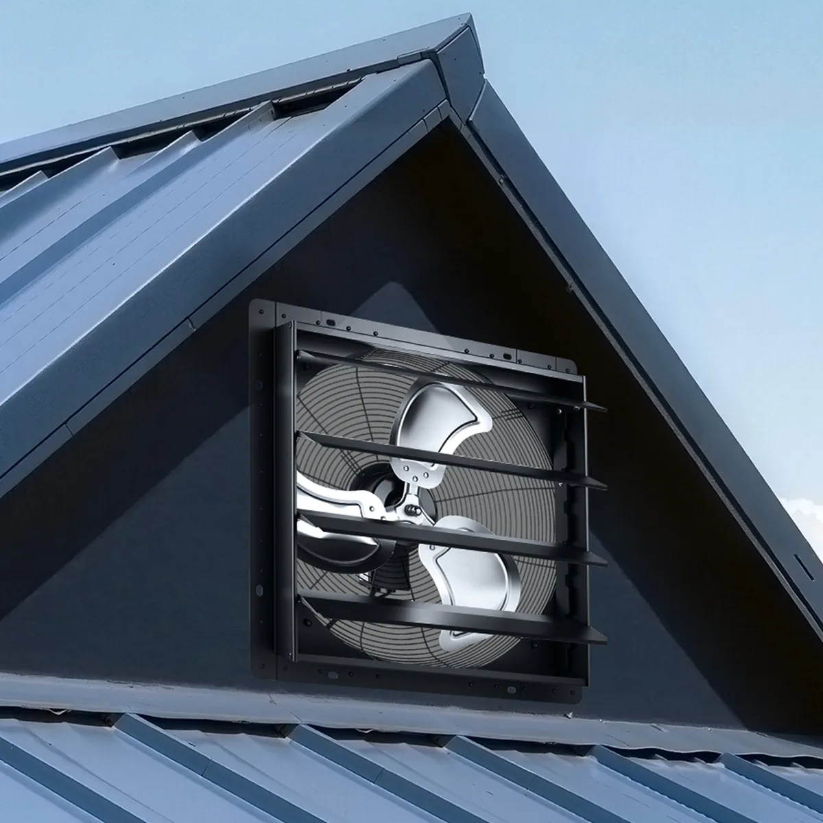 VEVOR 20 inch shutter exhaust fan dimension diagram