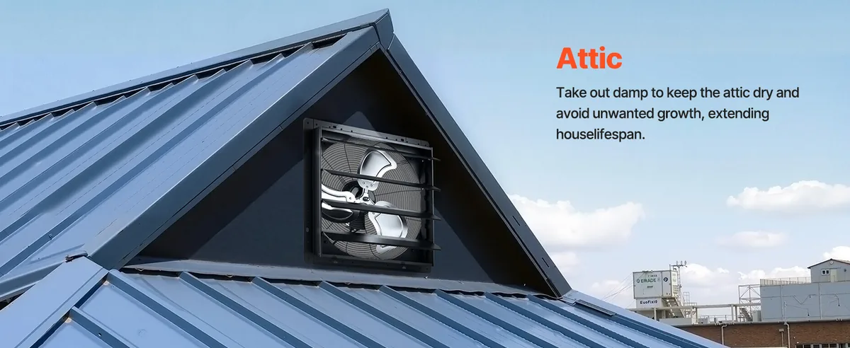 VEVOR 20 inch attic ventilation fan wall mount