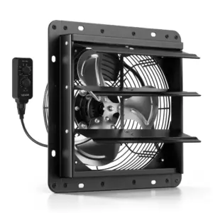 VEVOR 10 inch shutter exhaust fan front view