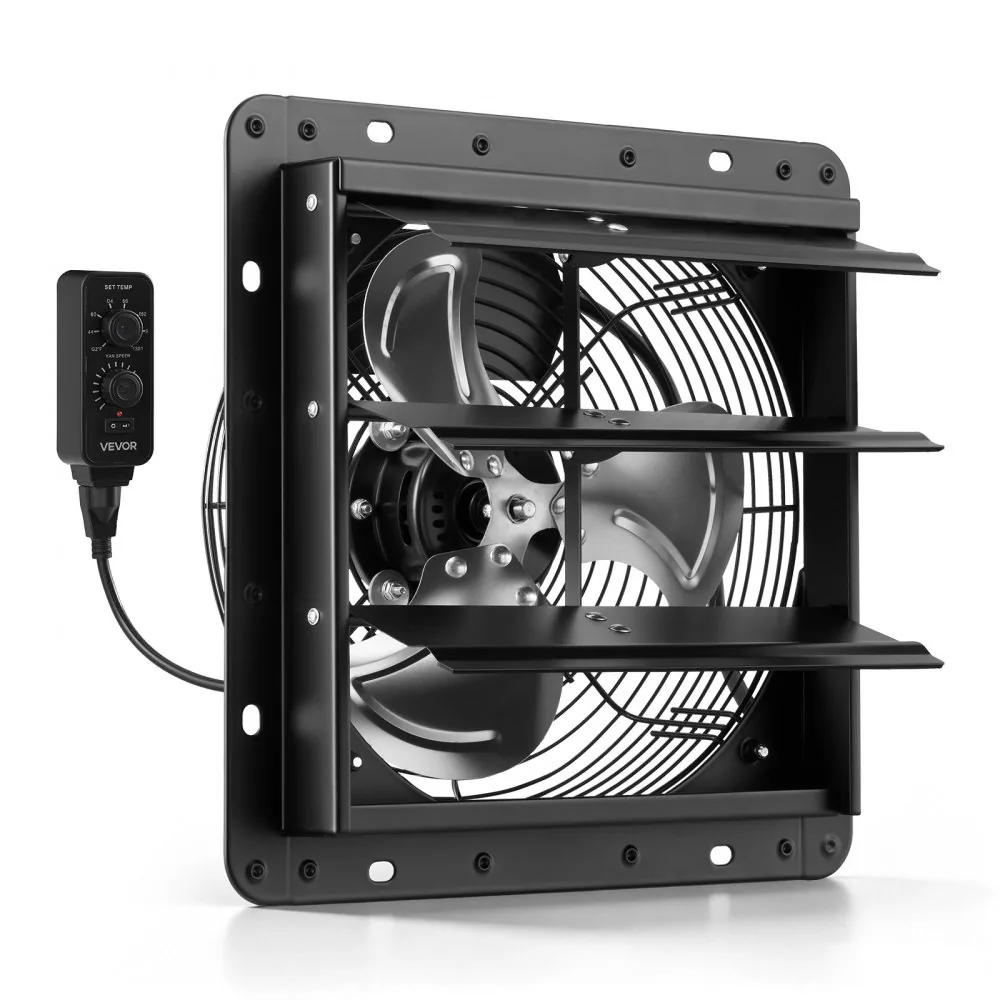VEVOR 10 inch shutter exhaust fan front view