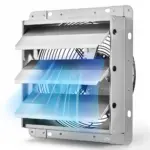 VEVOR 10 inch shutter exhaust fan front view