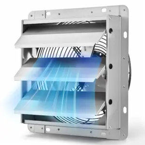 VEVOR 10 inch shutter exhaust fan front view