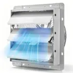 VEVOR 12 inch shutter exhaust fan front view