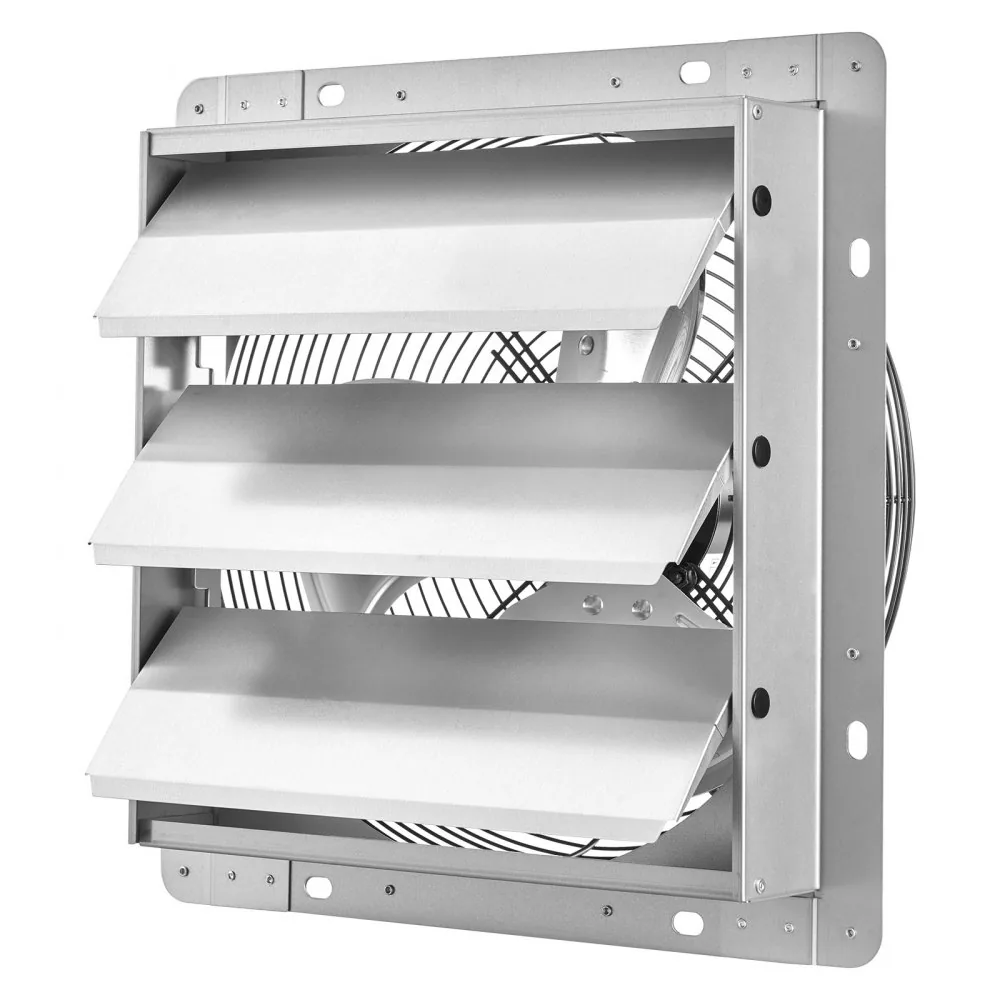 shutter exhaust fan weather resistant louvers