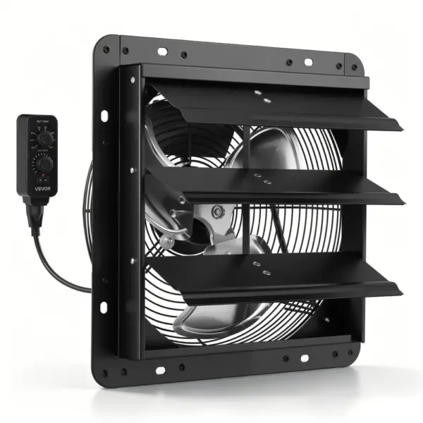 VEVOR 12 inch shutter exhaust fan front view