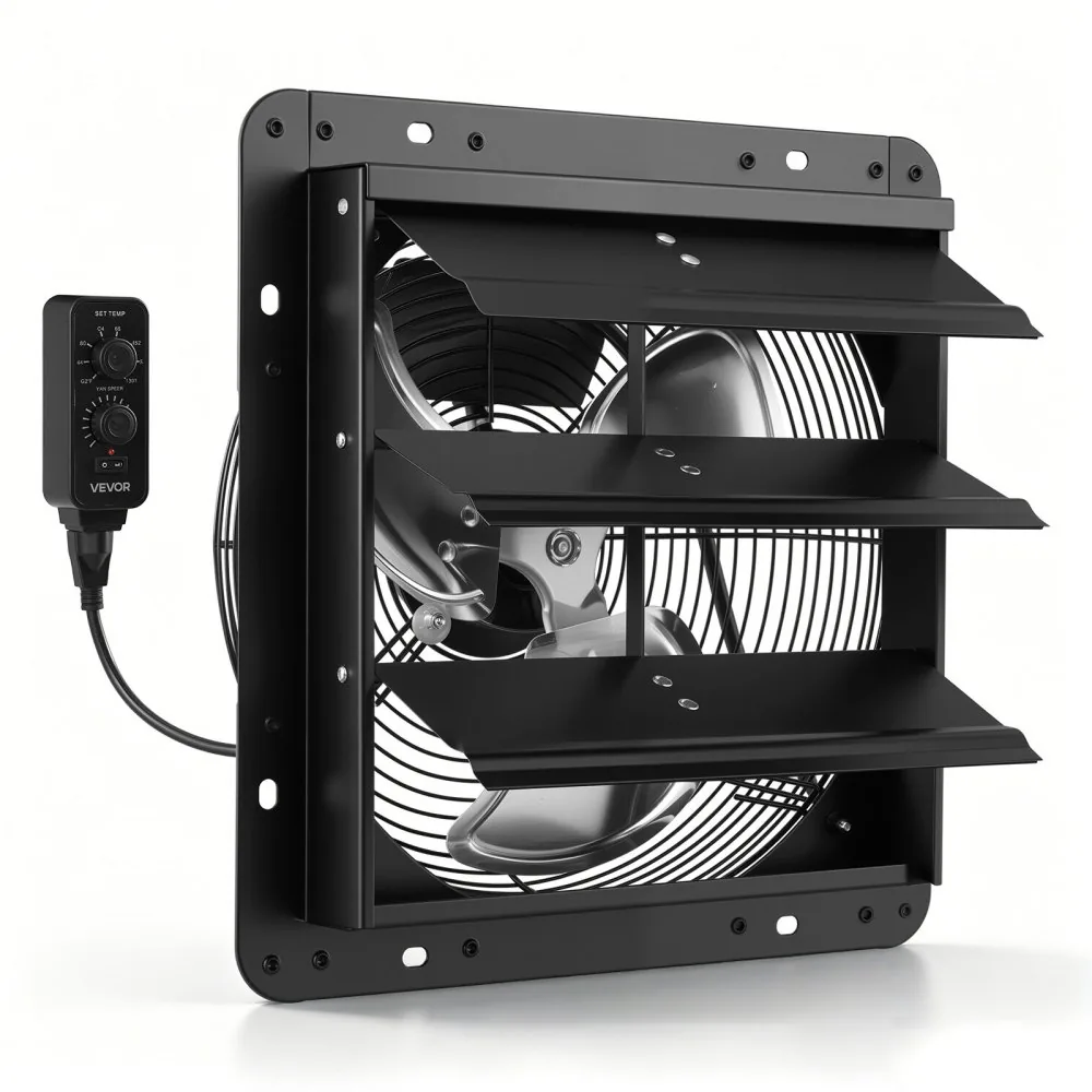 VEVOR 12 inch shutter exhaust fan front view