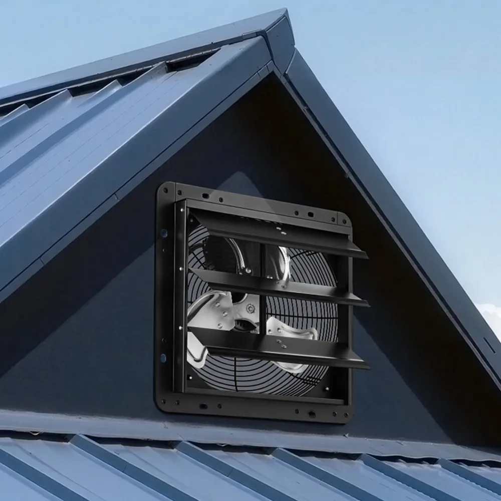shutter exhaust fan wall mount installation