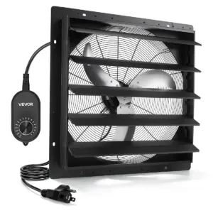 VEVOR 24 inch shutter exhaust fan front view