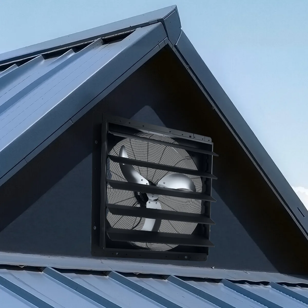VEVOR 24 inch shutter exhaust fan dimension diagram