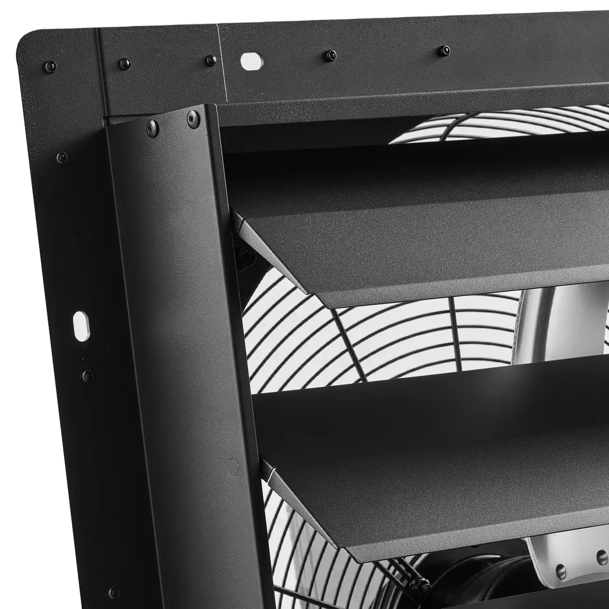 VEVOR 24 inch shutter exhaust fan weather-resistant build blocks dirt and water