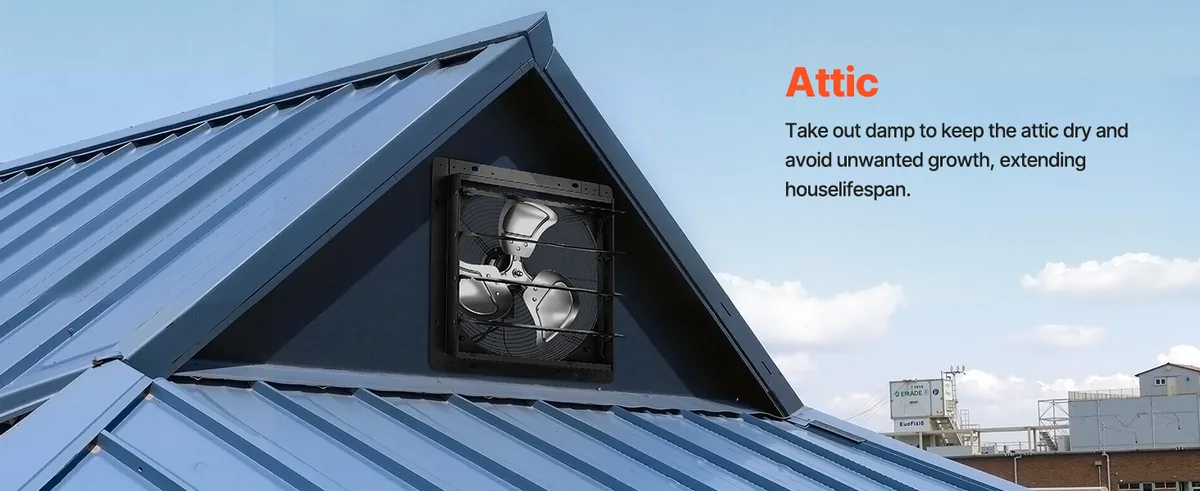 VEVOR 14 inch attic ventilation fan wall mount