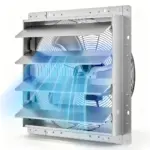VEVOR 20 inch shutter exhaust fan front view