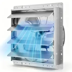 VEVOR 20 inch shutter exhaust fan front view