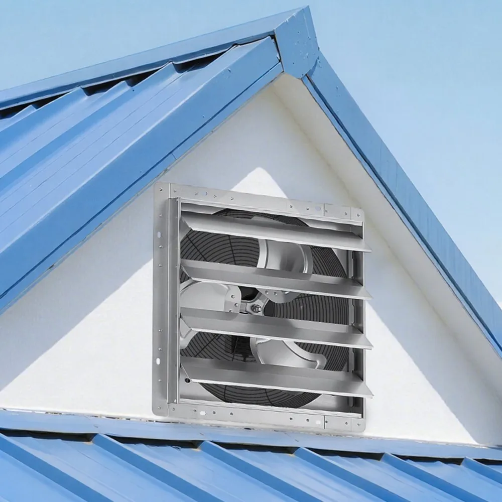shutter exhaust fan wall mount installation
