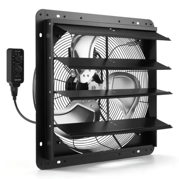 VEVOR 18 inch shutter exhaust fan front view