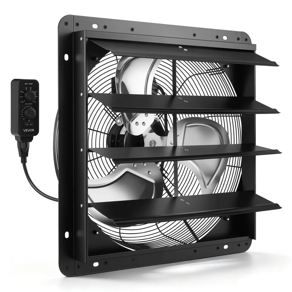 VEVOR 18 inch shutter exhaust fan front view